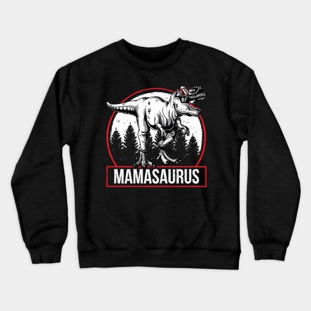 Funny Mamasurus Rex Mama Saurus Mothers Day Gift Crewneck Sweatshirt by HCMGift